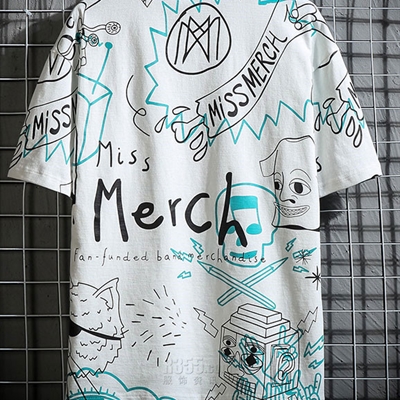 市场上装-T恤-微潮T恤