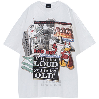 市场上装-T恤-微潮T恤