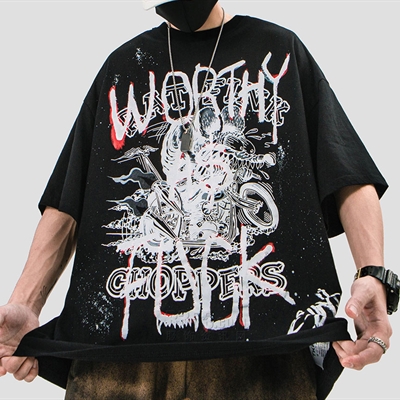 市场上装-T恤-微潮T恤