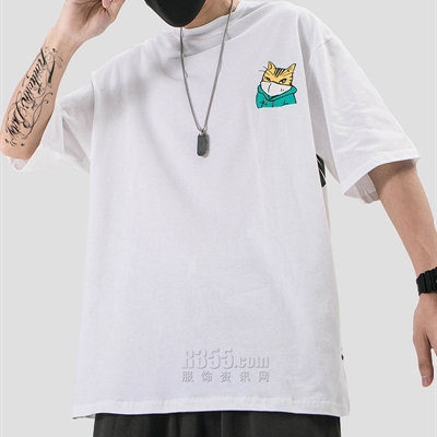 市场上装-T恤-微潮T恤