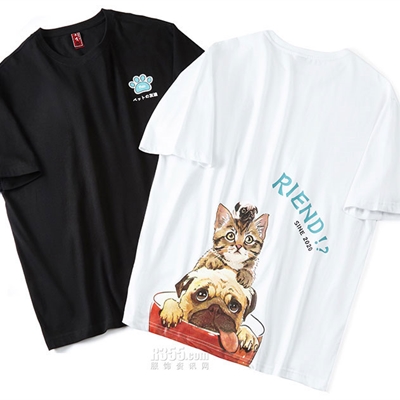 市场上装-T恤-微潮T恤