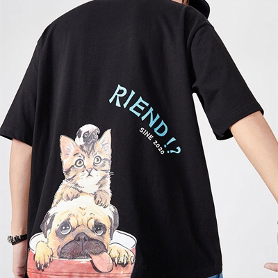 市场上装-T恤-微潮T恤