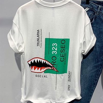 市场上装-T恤-微潮T恤【实拍】