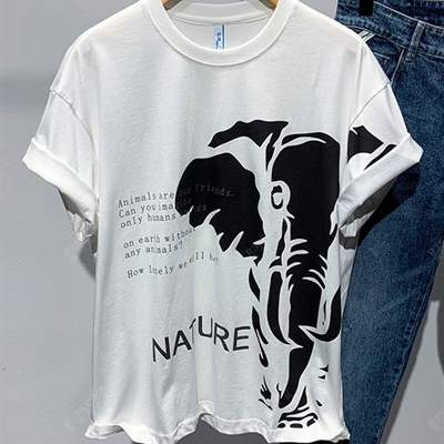 市场上装-T恤-休闲T恤【实拍】