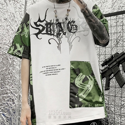 市场上装-T恤-微潮T恤