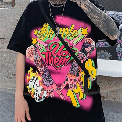 市场上装-T恤-微潮T恤