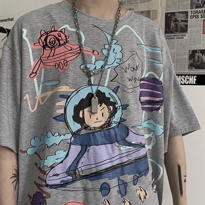 市场上装-T恤-微潮T恤