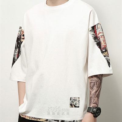 市场上装-T恤-微潮T恤