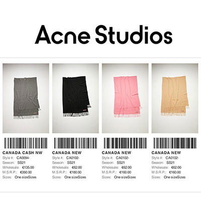 2021春夏_Acne Studios_配件_欧洲大牌资料