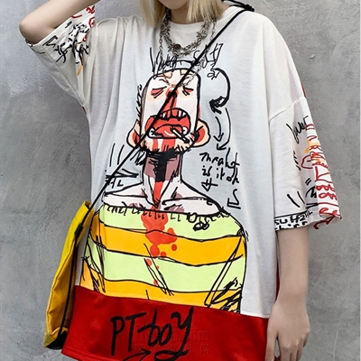 市场上装-T恤-微潮T恤