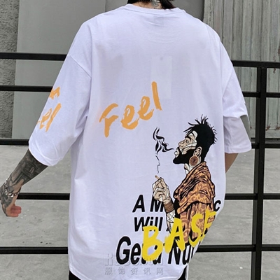 市场上装-T恤-微潮T恤