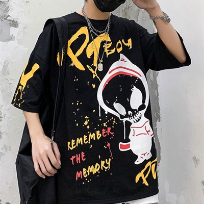 市场上装-T恤-微潮T恤