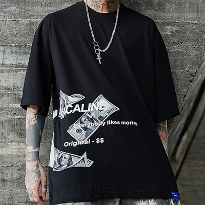 市场上装-T恤-微潮T恤