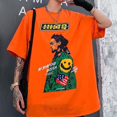 市场上装-T恤-微潮T恤