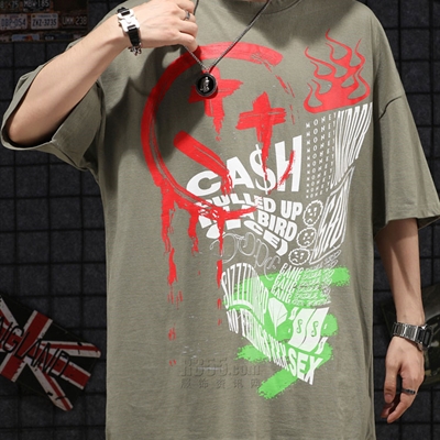 市场上装-T恤-微潮T恤