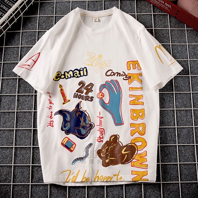 市场上装-T恤-微潮T恤