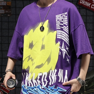 市场上装-T恤-微潮T恤