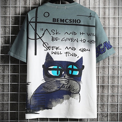 市场上装-T恤-微潮T恤