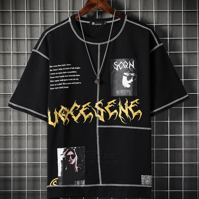 市场上装-T恤-微潮T恤