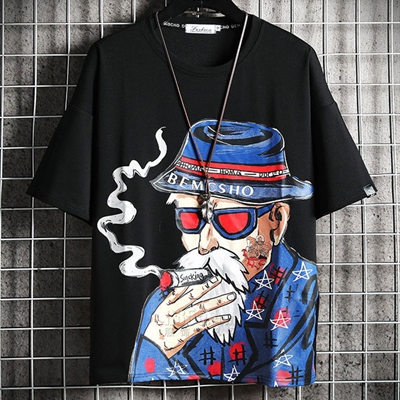 市场上装-T恤-微潮T恤