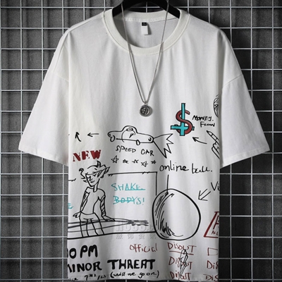 市场上装-T恤-微潮T恤