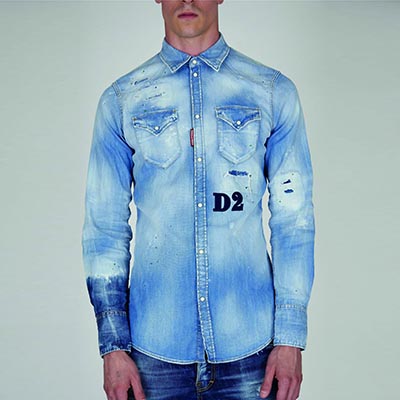 2021春夏_DSquared2_牛仔衬衫_欧洲大牌资料