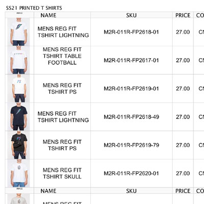 2021春夏_Paul Smith_服装价格表_欧洲大牌资料