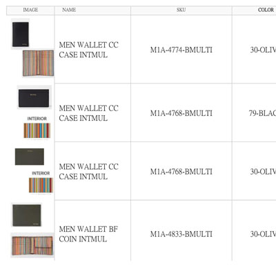 2021春夏_Paul Smith_皮具价格表_欧洲大牌资料