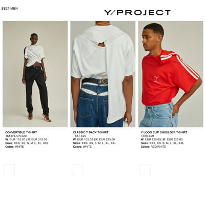 2021春夏_Y Project _画册_欧洲大牌资料