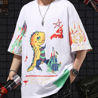 市场上装-T恤-微潮T恤