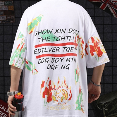 市场上装-T恤-微潮T恤