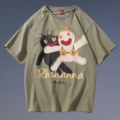 市场上装-T恤-微潮T恤