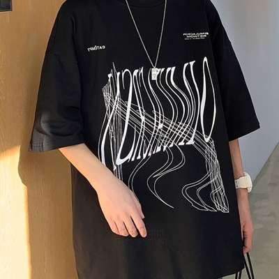 市场上装-T恤-微潮T恤