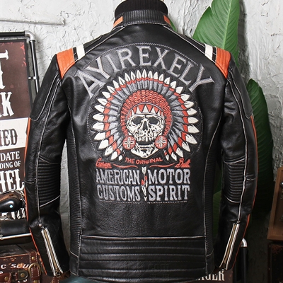 市场上装-皮衣-外贸商务皮衣