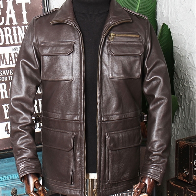 市场上装-皮衣-外贸商务皮衣