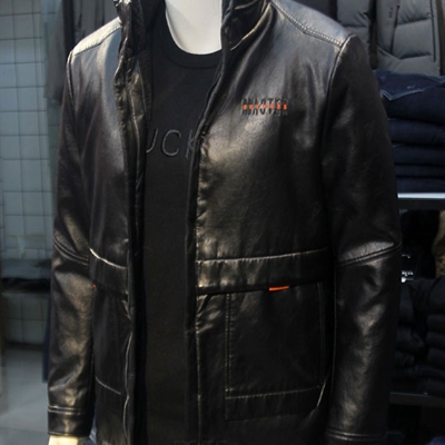市场上装-皮衣-外贸商务皮衣