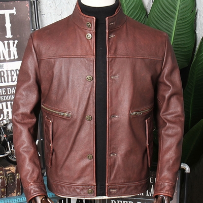 市场上装-皮衣-外贸商务皮衣