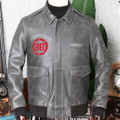 市场上装-皮衣-外贸商务皮衣