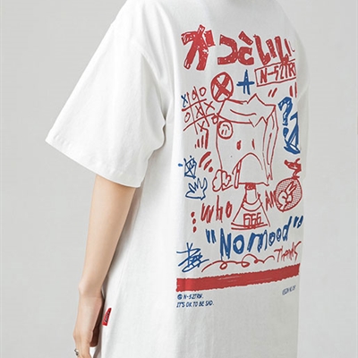 市场上装-T恤-微潮T恤