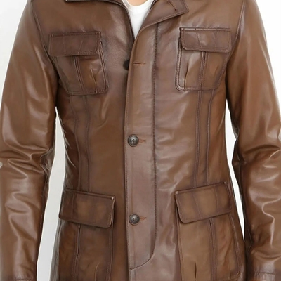 市场上装-皮衣-外贸商务皮衣