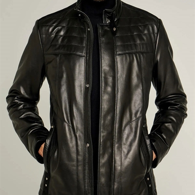 市场上装-皮衣-外贸商务皮衣