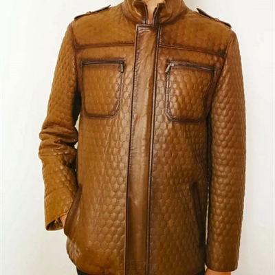 市场上装-皮衣-外贸商务皮衣