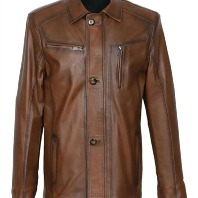 市场上装-皮衣-外贸商务皮衣