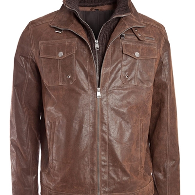 市场上装-皮衣-外贸商务皮衣