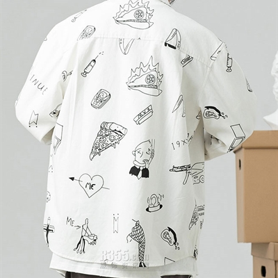 市场上装-衬衫-微潮衬衫