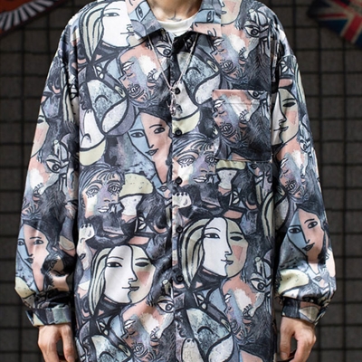 市场上装-衬衫-微潮衬衫