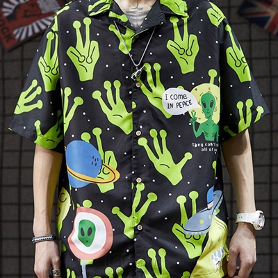 市场上装-衬衫-微潮衬衫