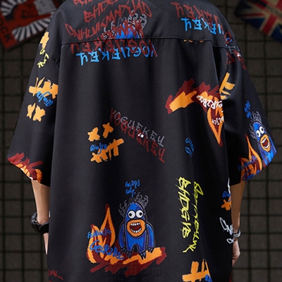 市场上装-衬衫-微潮衬衫