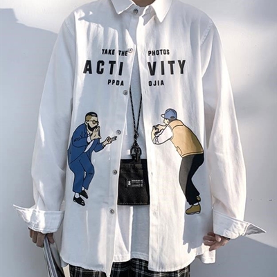 市场上装-衬衫-微潮衬衫