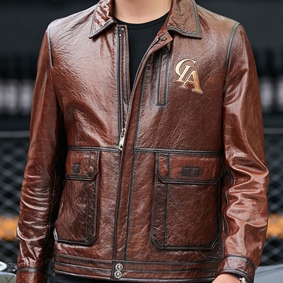 市场上装-皮衣-商务皮衣